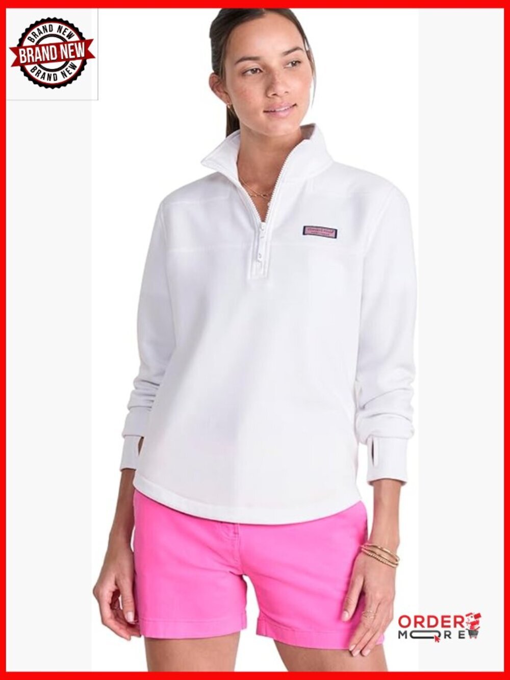 Cozy Women's Relaxed Fit Quarter Zip Pullover